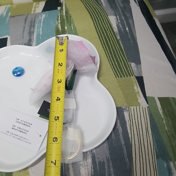 Kate Spade New York Perfect Plume 3D Flower Keyfob Bag Charm Cottage Core - Picture 3 of 11